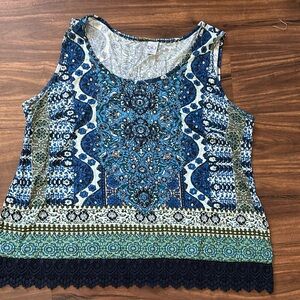 Bila sleeves top xl blue design sequins